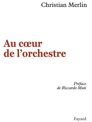 cover image of Au coeur de l'orchestre